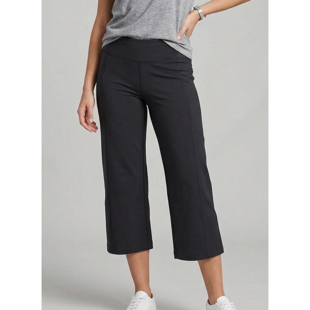 Energy Zone Performance S 4-6 Polyester Spandex Black Capri Athletic Pants
